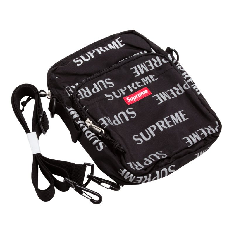 Supreme 3M Reflective Repeat Shoulder Bag Black