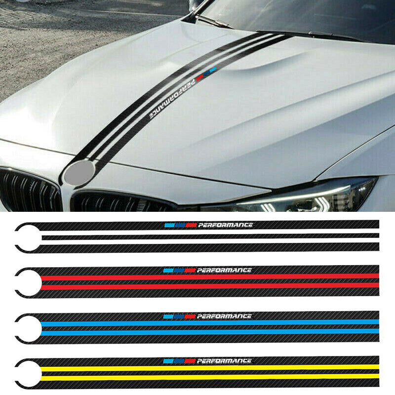 BMW 3 5 7 M3 M4 M5 Carbon Fiber 5D Car Hood Vinyl Sticker Performance –  MAKOTO_JDM