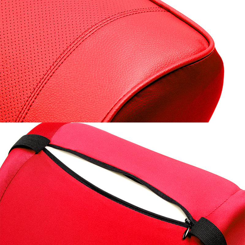 Red Leather Car Seat Memory Foam Neck Rest Cushion Pillow For TRD JDM –  MAKOTO_JDM