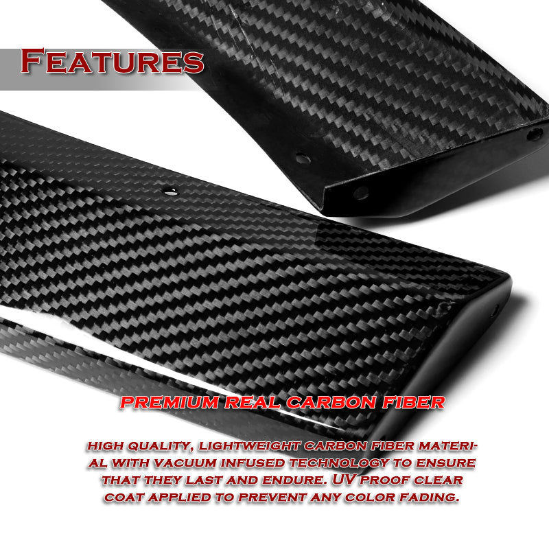 For 2017-2021 Honda Civic Si TR-Style 3-PCS Real Carbon Fiber