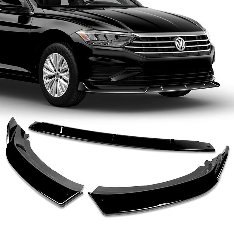 2019-2021 Volkswagen VW Jetta Painted Black 3-Piece Front Bumper