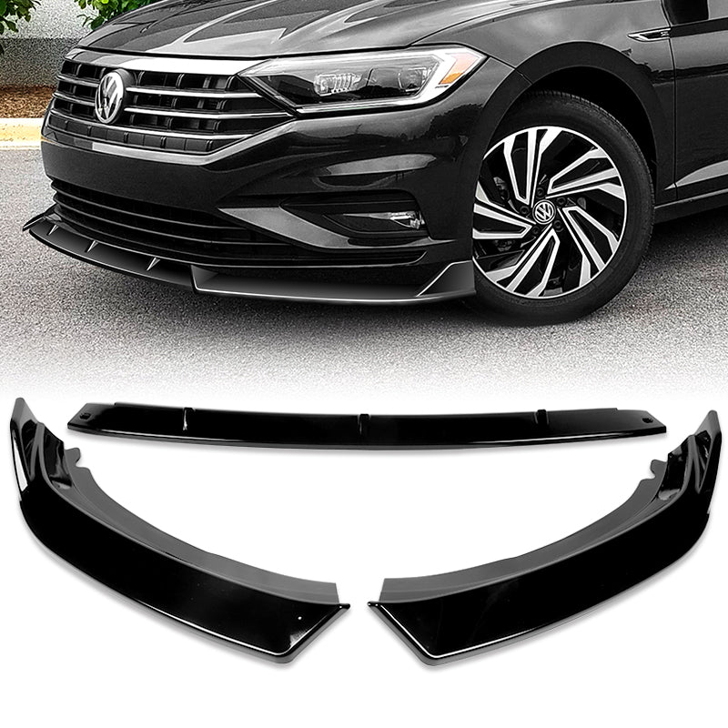 2019-2021 Volkswagen VW Jetta Painted Black 3-Piece Front Bumper