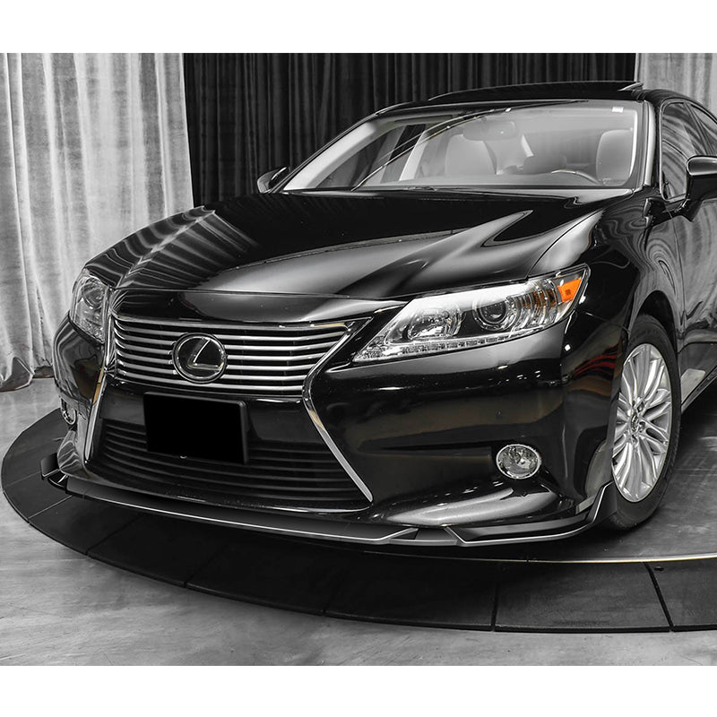 2013-2015 Lexus ES350 ES300h Painted Black 3-Piece Front Bumper