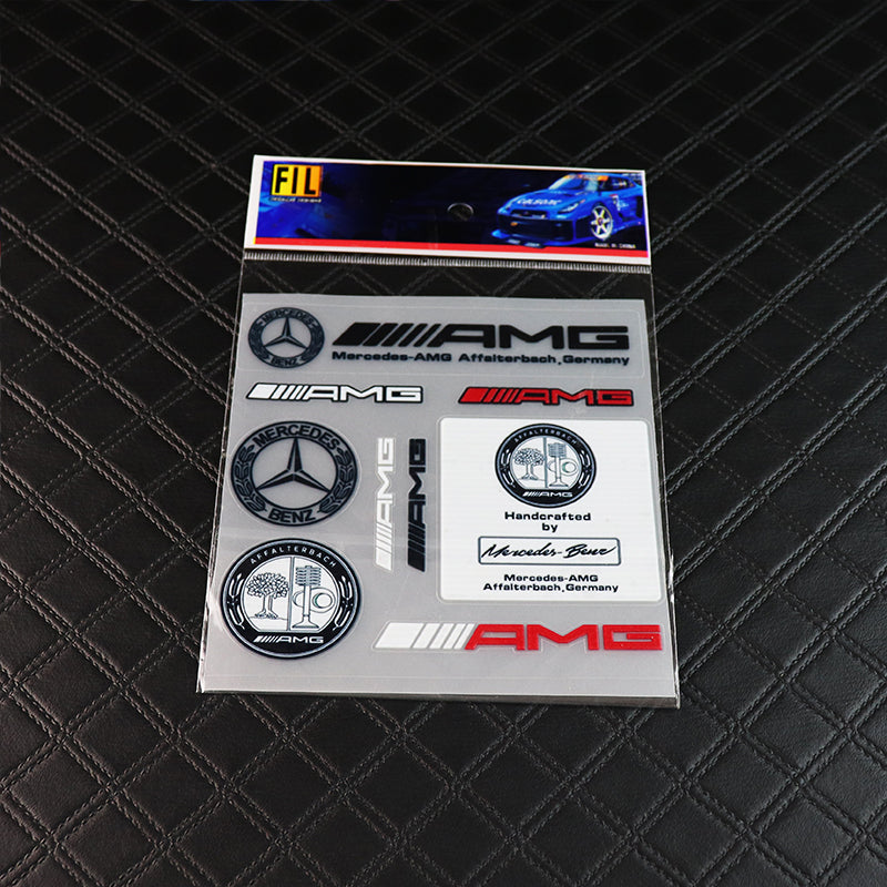 AMG Mercedes Benz Reflective Car Door Window Vinyl Decal Sticker -12pc –  MAKOTO_JDM