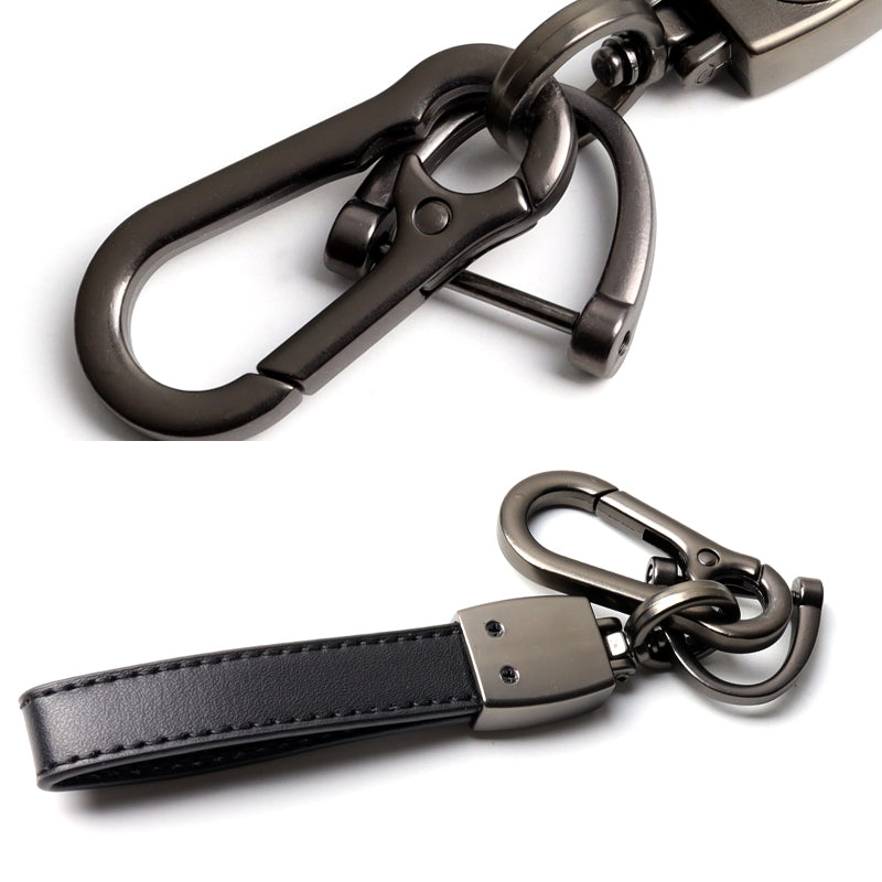  Black & Purple Leopard Keychain Key Chain Lanyard Straps with  Mini Silver Steel Spring Clips (MCE-043) : Automotive