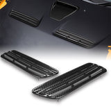 For 2008 - 2015 Mitsubishi Lancer Evolution 10 X JDM Racing Real Carbon Fiber Air Intake Bonnet Hood Vents