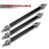 Adjustable 8" - 11" (150mm) Front Bumper Lip Splitter Diffuser Strut Rod Tie Support Bars -Black