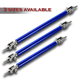 Adjustable 8" - 11" (150mm) Front Bumper Lip Splitter Diffuser Strut Rod Tie Support Bars -Blue