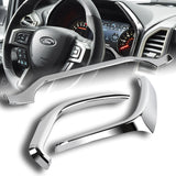 For 2015 - 2021 Ford F-150 Chrome Interior Dashboard Cover Trim Strip Cover 3PCS