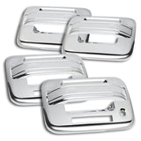 For 2004 - 2014 Ford F-150 F150 4-Door Chrome Exterior Door Pull Handle Bowl Cover Keypad Hole Caps 8PCS