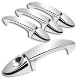 For 2010 - 2016 Ford Fiesta Mirror Chrome Exterior Door Pull Handle Lever Cover 8PCS