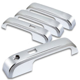 For 2015 - 2020 Ford F-150 F150 Chrome Exterior Door Pull Handle Cover Cap Trim Kit With Smart Key Hole