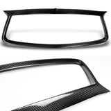 For 2017 - 2022 Infiniti Q60 Real Carbon Fiber Front Bumper Grille Grill Outline Trim Overlay Cover