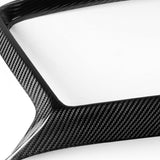 For 2017 - 2022 Infiniti Q60 Real Carbon Fiber Front Bumper Grille Grill Outline Trim Overlay Cover