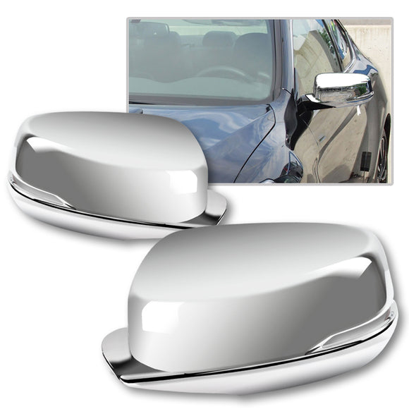 Side View Mirror Covers Cap For 2013-2017 Honda Accord / 2012-2015 Crosstour -Chrome ABS