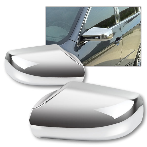 Side View Mirror Covers Cap For 2007-2012 Nissan Altima W/O Signal Cut -Chrome ABS