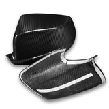 Side View Mirror Covers Cap For 2010-2013 BMW 5-Series F10 F11 F18 -Real Carbon Fiber