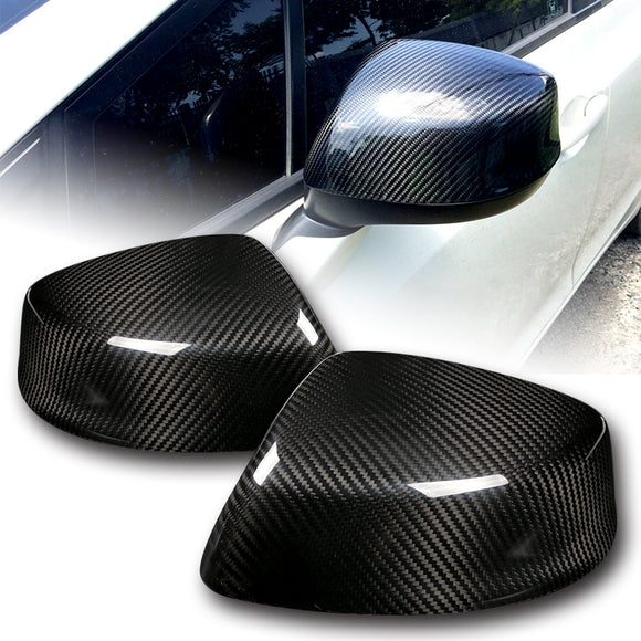 Side View Mirror Covers Cap For 2012 2013 Honda Civic 9th -Real Carbon Fiber