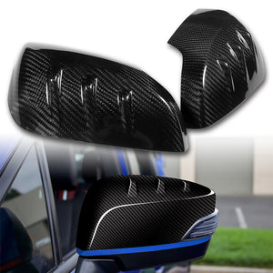 Side View Mirror Covers Cap Trim For 2015-2021 Subaru WRX STI -Real Carbon Fiber