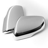 Side View Mirror Covers Cap For 2015-2018 Ford Edge With Turn Signal Cut -Chrome ABS