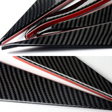 For 2012 - 2025 BMW M3 (G80) M4 (G82/G83) Front Bumper Aero Winglet Canard Fins Spoiler Body Kit Splitter -Real Carbon Fiber