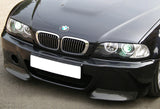 For 1999-2006 BMW E46 M3 CSL-Style Carbon Fiber Front Bumper Body Splitter Spoiler Lip 2PCS