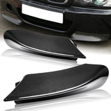 For 1999-2006 BMW E46 M3 CSL-Style Carbon Fiber Front Bumper Body Splitter Spoiler Lip 2PCS