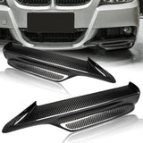 For 2009-2011 BMW E90/E91 M-Tech Real Carbon Fiber Front Bumper Splitter Spoiler Lip 2PCS