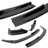 For 2012-2018 BMW 6-Series F06 F12 F13 M-Sport Front Bumper Splitter Spoiler Lip 4PCS -Painted Black