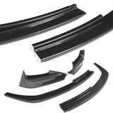 For 2012-2018 BMW 6-Series F06 F12 F13 M-Sport Front Bumper Splitter Spoiler Lip 4PCS -Carbon Fiber Look