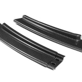 For 2012-2018 BMW 6-Series F06 F12 F13 M-Sport Front Bumper Splitter Spoiler Lip 4PCS -Carbon Fiber Look