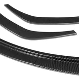 For 2012-2018 BMW 6-Series F06 F12 F13 M-Sport Front Bumper Splitter Spoiler Lip 4PCS -Carbon Fiber Look