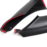 For 2012-2018 BMW 6-Series F06 F12 F13 M-Sport Front Bumper Splitter Spoiler Lip 4PCS -Unpainted Matte Black