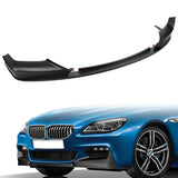 For 2012-2018 BMW 6-Series F06 F12 F13 M-Sport Front Bumper Splitter Spoiler Lip 4PCS -Unpainted Matte Black