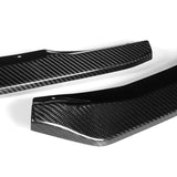 For 2022-2024 BMW 2-Series Coupe G42 M-Sport Carbon Fiber Front Bumper Body Splitter Spoiler Lip 3PCS