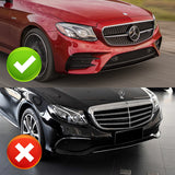 For 2017-2020 Mercedes E-Class Sport W213 Carbon Fiber Front Bumper Body Splitter Spoiler Lip 3PCS