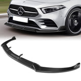 For 2019-2023 Mercedes A-Class AMG W177 Carbon Fiber Front Bumper Body Splitter Spoiler Lip 3PCS