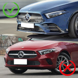 For 2019-2023 Mercedes A-Class AMG W177 Carbon Fiber Front Bumper Body Splitter Spoiler Lip 3PCS