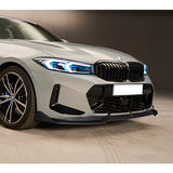 For 2023-2024 BMW 3-Series G20 M-Sport GT-Style Carbon Look Front Bumper Body Splitter Spoiler Lip 3PCS