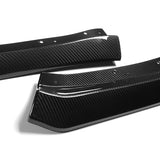 For 2013-2014 Cadillac ATS GT-Style Carbon Fiber Front Bumper Body Splitter Spoiler Lip 3PCS