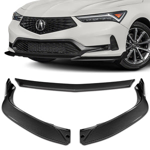 For 2023-2024 Acura Integra TR-Style Carbon Painted Front Bumper Lip Spoiler 3PCS