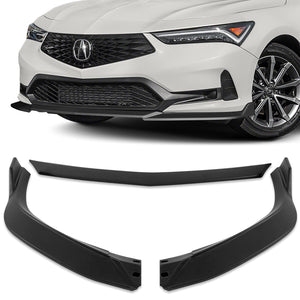 For 2023-2024 Acura Integra TR-Style Matt Black Front Bumper Lip Body Spoiler 3PCS