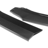 For 2024-2025 Ford Mustang ECO Carbon Look Front Bumper Splitter Spoiler Lip 3PCS