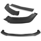 For 2024-2025 Ford Mustang ECO Carbon Look Front Bumper Splitter Spoiler Lip 3PCS