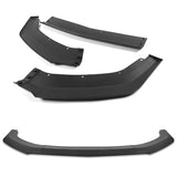 For 2024-2025 Ford Mustang ECO Unpainted Matte Black Front Bumper Splitter Spoiler Lip 3PCS