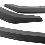 For 2024-2025 Ford Mustang ECO Unpainted Matte Black Front Bumper Splitter Spoiler Lip 3PCS