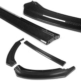 For 2022-2024 Toyota GR86 ST-Style Real Carbon Fiber Front Bumper Splitter Spoiler Lip 3PCS