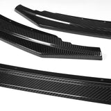 For 2022-2024 Toyota GR86 ST-Style Real Carbon Fiber Front Bumper Splitter Spoiler Lip 3PCS