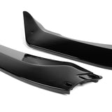 WP-Style Front Bumper Splitter Spoiler Lip 3PCS For 2024-2025 BMW 5-Series G60 G61 M-Sport -Painted Black