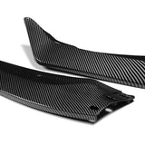 WP-Style Front Bumper Splitter Spoiler Lip 3PCS For 2024-2025 BMW 5-Series G60 G61 M-Sport -Carbon Fiber Look